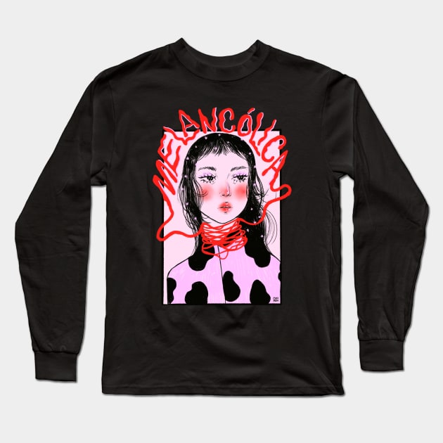 Melancolica Long Sleeve T-Shirt by Cami O.H. Illustrations